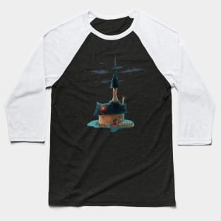 Miniature - small - cartoon witch house Baseball T-Shirt